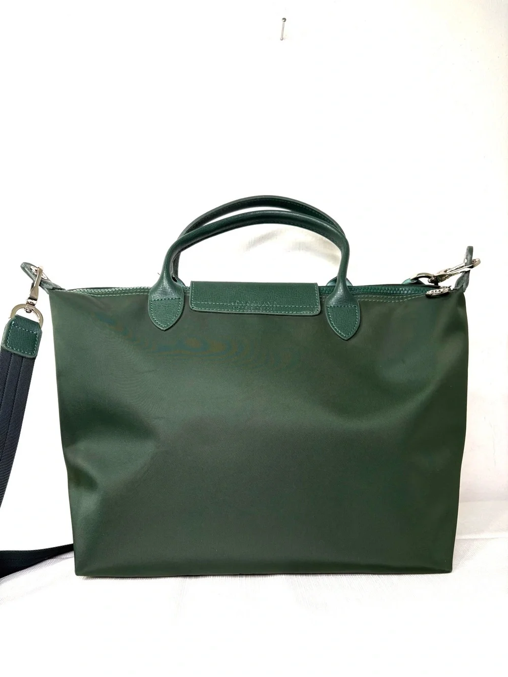LONGCHAMP Le Pliage M Energy Forest Green Tote Bag Purse